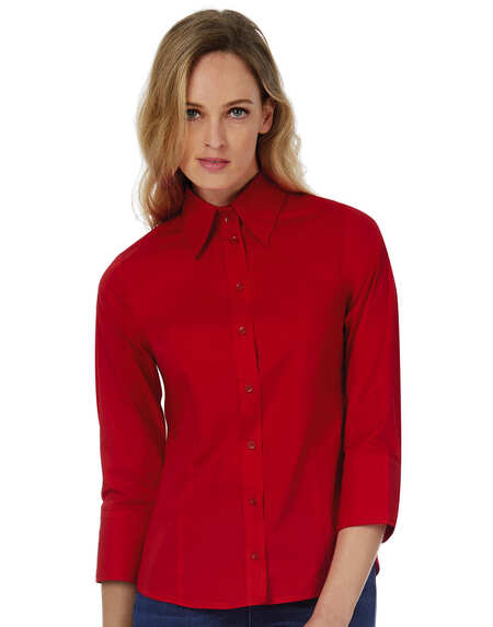 Bluzka Milano/women Popelin Shirt 3/4 sleeves
