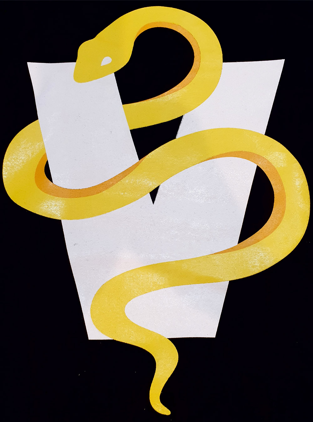 Wąż  (technika: sitodruk)