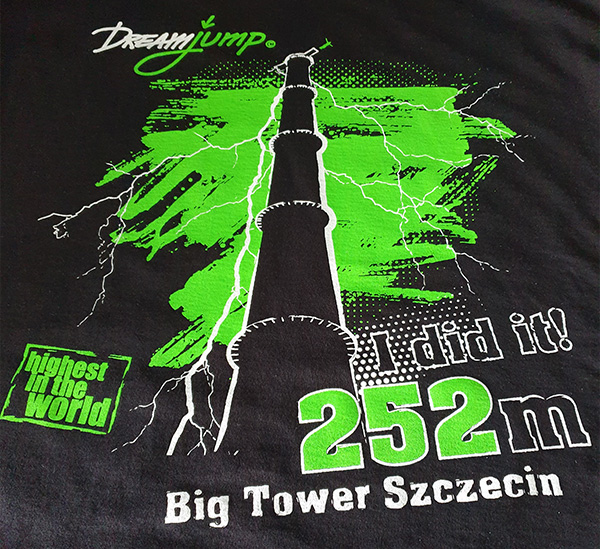 Dream Jump - Big Tower Szczecin (technika: sitodruk)